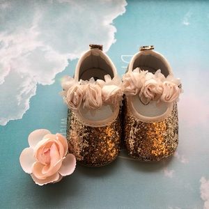 Baby Girls Shoes Soft Sole Prewalker Size 3